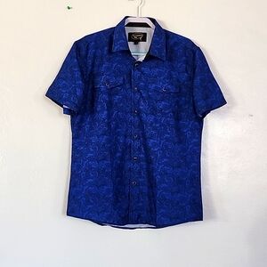 New Mens blue button down